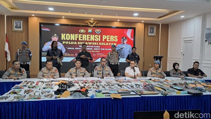 176 Pelaku Begal dan Geng Motor di Sulsel Ditangkap, Ribuan Busur Panah Diamankan