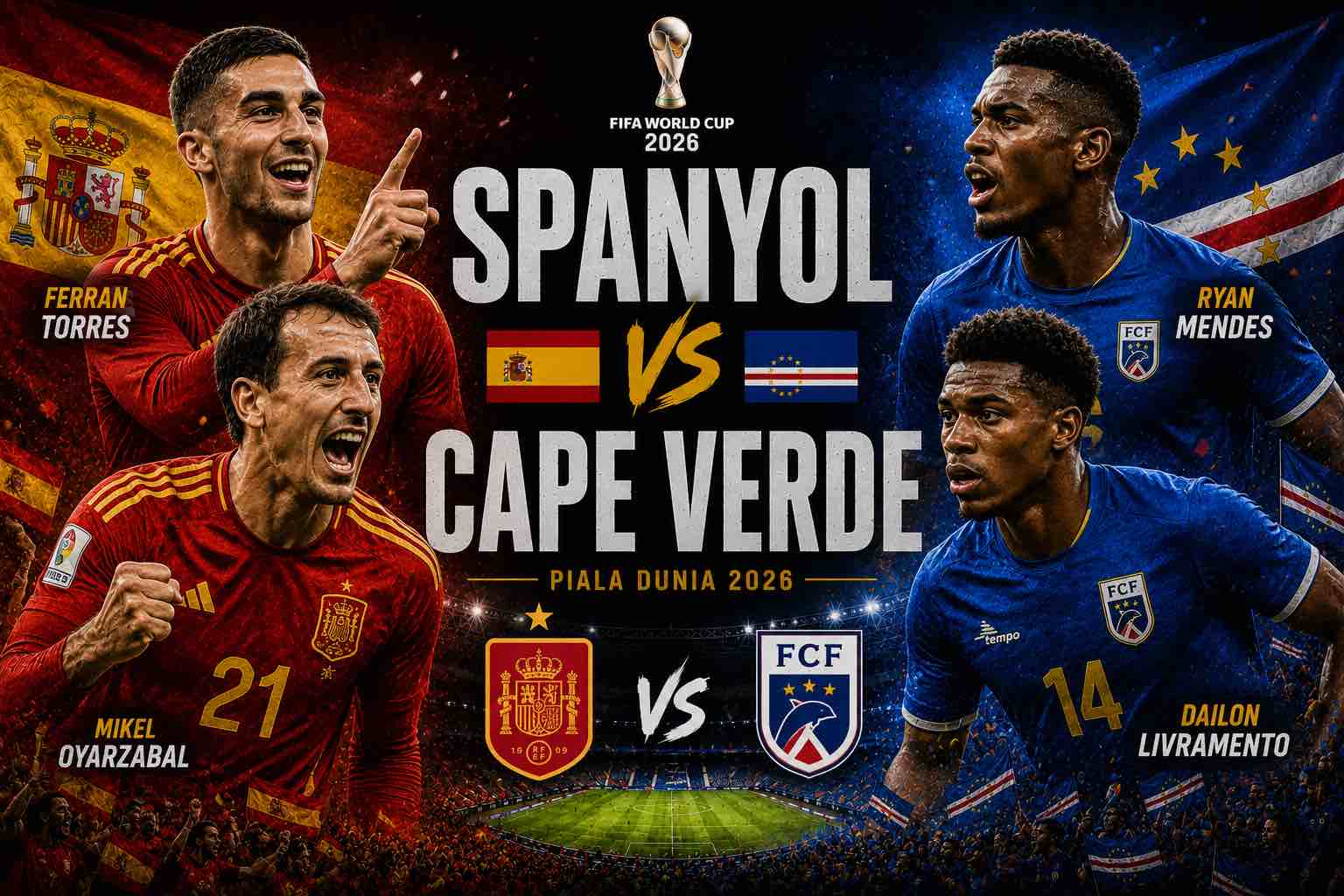 Belgia Ditahan Mesir, Spanyol Gagal Taklukkan Cape Verde