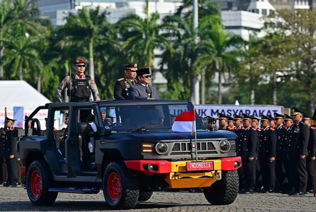 Presiden Prabowo Pimpin Upacara Hari Bhayangkara ke-80 di Satlat Brimob Cikeas Presiden Prabowo Pimpin Upacara Hari Bhayangkara ke-80 di Satlat Brimob Cikeas