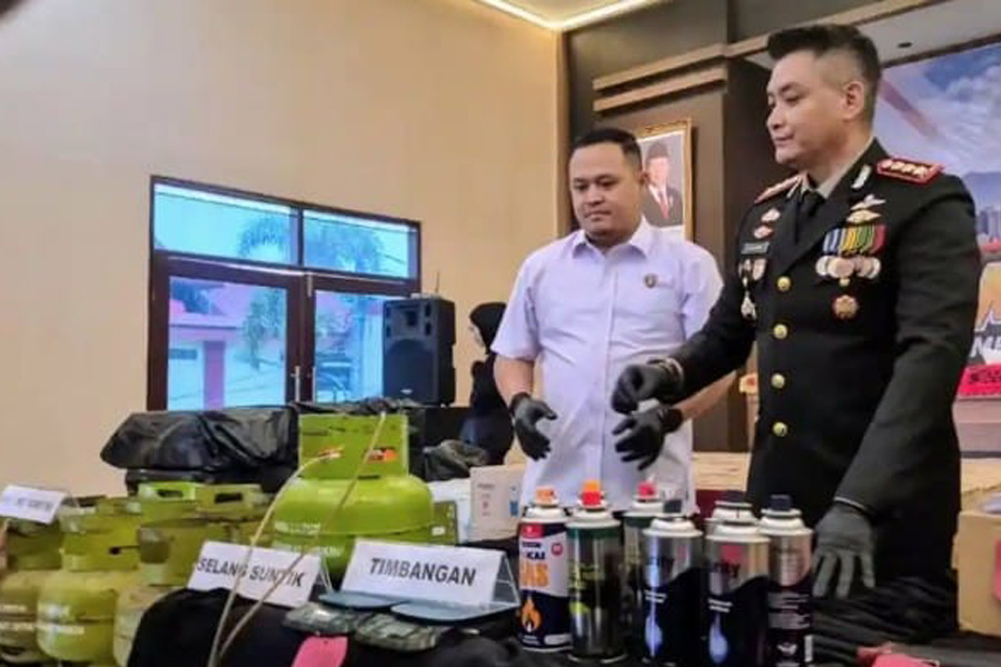 Polresta Bandung Bongkar Pengoplosan LPG 3 Kg Bersubsidi ke Tabung Portable