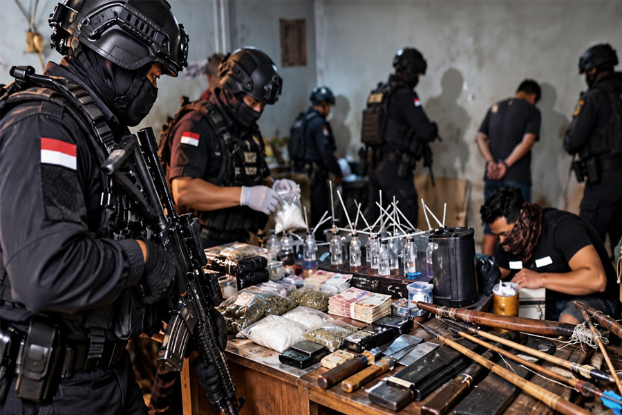 Operasi Gabungan 700 Personel di Kampung Ambon dan Boncos, 24 Orang Diamankan