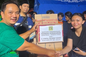 PPP DKI Hadir di Tengah Duka Korban Kebakaran Pasar Jiung