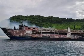 Feri Terbakar di Lepas Pantai Palawan, 5 Orang Tewas dan 80 Penumpang Belum Ditemukan