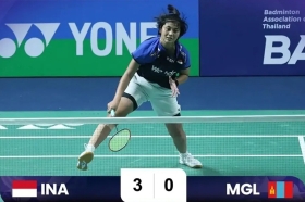 Indonesia Libas Mongolia 3-0, Tim Bulutangkis Putri Melaju ke Perempat Final Asian Games 2026