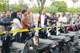 Polresta Barelang Ungkap Jaringan Curanmor, 40 Sepeda Motor Diamankan